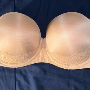 Torrid Curve Strapless Push-up Lacesling straight back bra